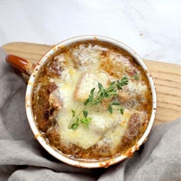 Brown Onion Soup With Cheese