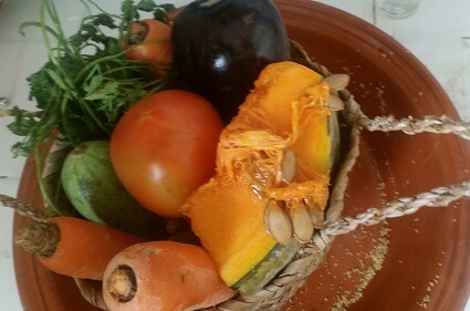 Vegetables In Traditional Basket