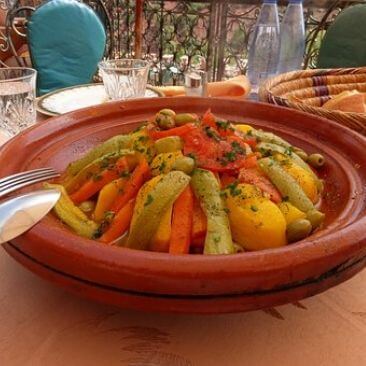 Moroccan Tagine On Brown Table