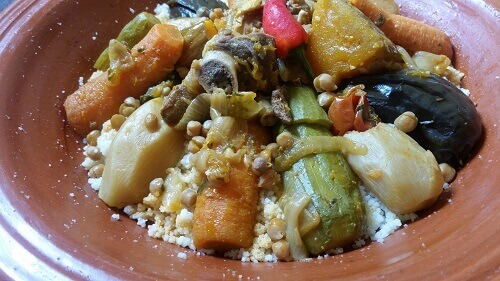 Moroccan Couscous In Traditional Pot