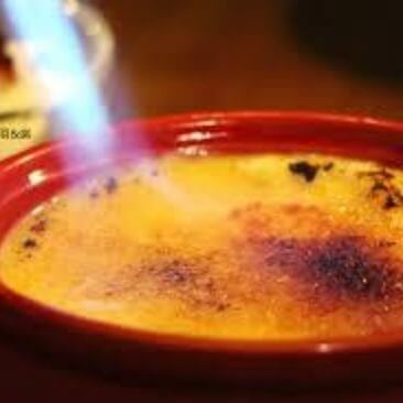 Creme Brulee Caramelized With Torch