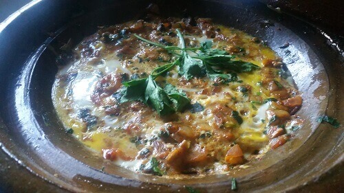 Berber Omelet in Tagine Pot