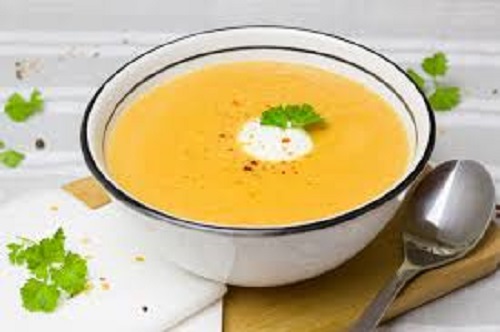 Bowl of Onion Squash Soup 