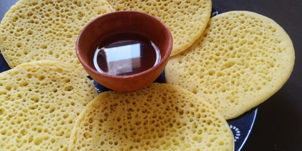 Moroccan Semolina Pancakes, Beghrir (1000 Hole Crepes)